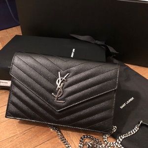 Saint Laurent Envelope Chain Wallet - Small